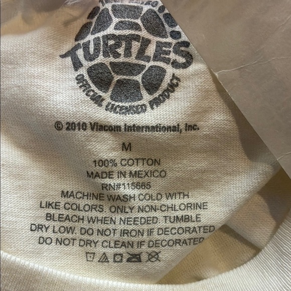 NWT Teenage Mutant Ninja Turtles white cotton Tshirt graphic tee kids size M - Picture 9 of 10